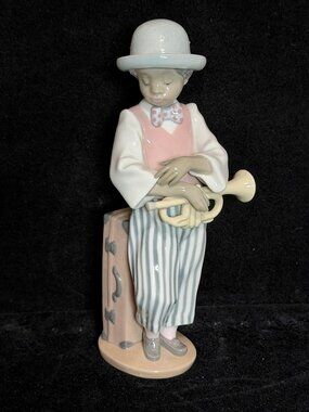 Vintage Lladró “Jazz Horn” #5832 band Black Legacy Figurine A922